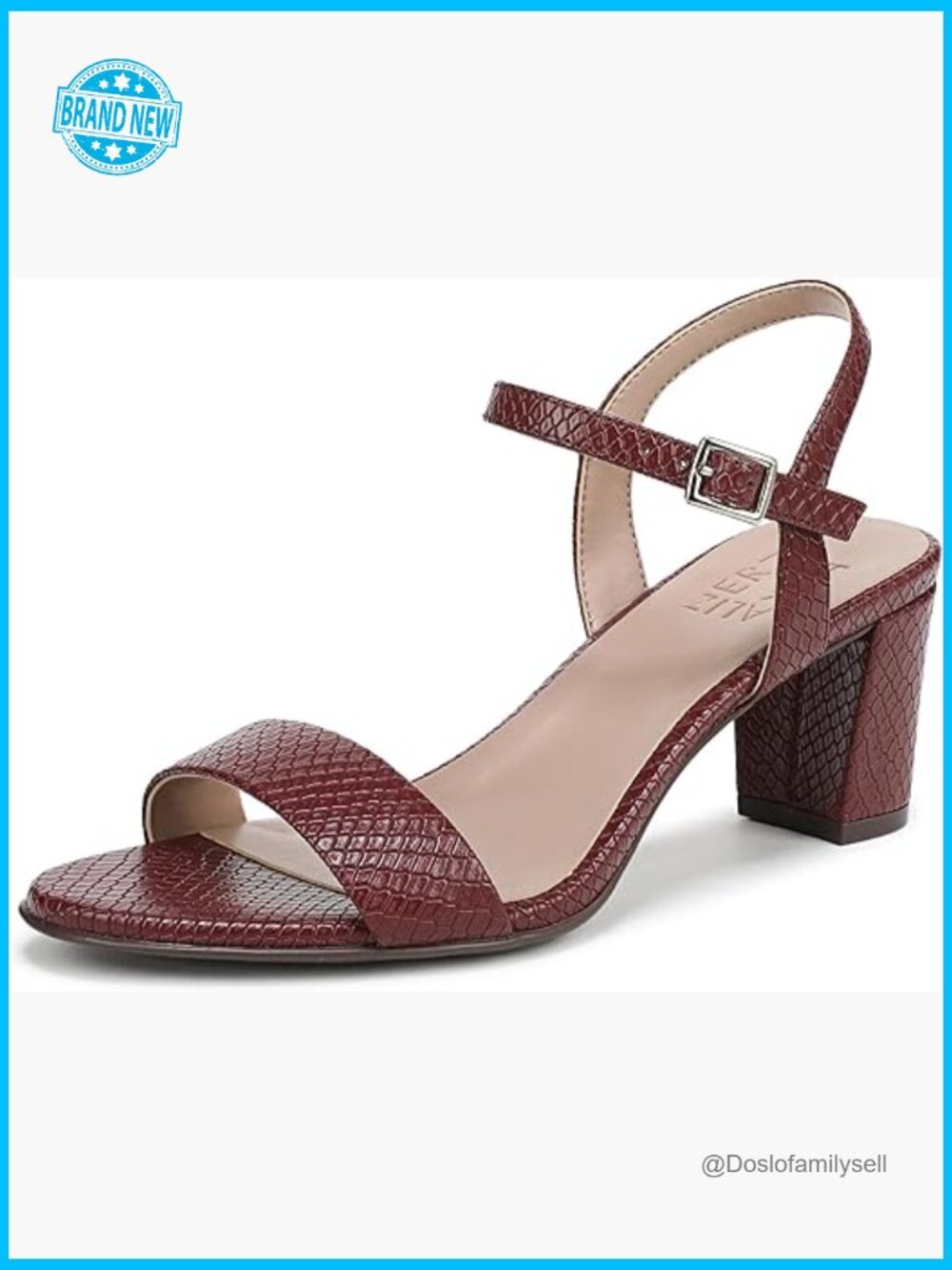 Versatile Minimal Block Heel Sandal Adjustable Buckle Non-Slip Outsole - Picture 1 of 7
